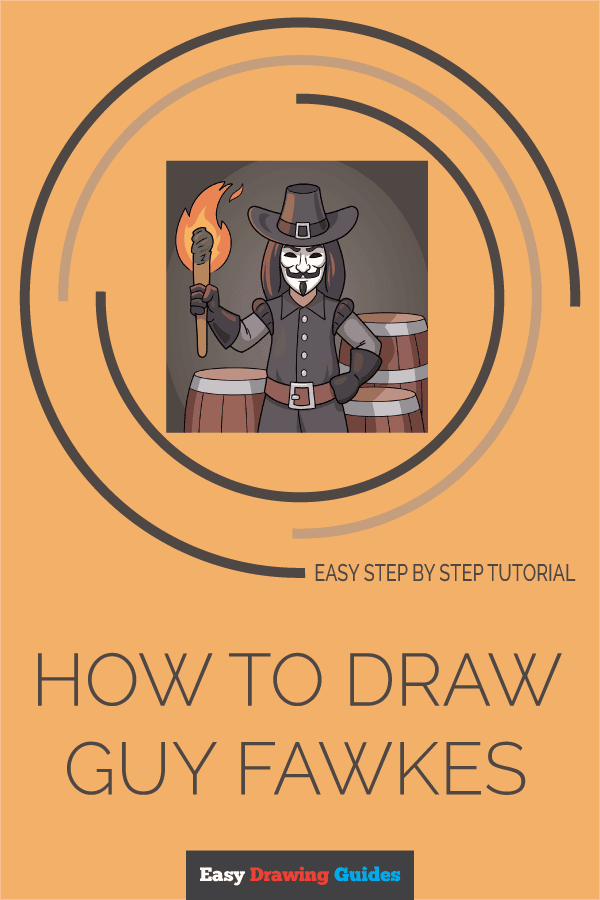 How to Draw Guy Fawkes Pinterest Image