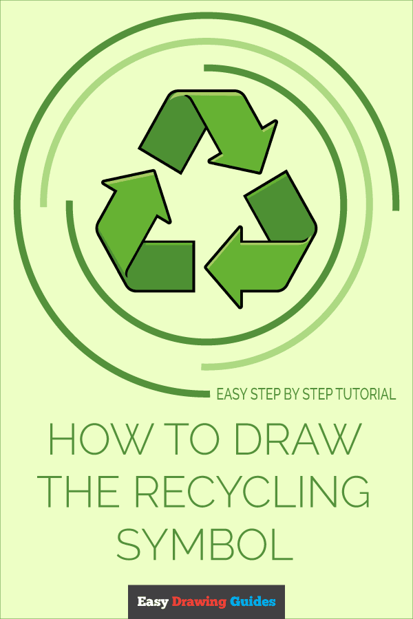How to Draw the Recycling Symbol Pinterest Image