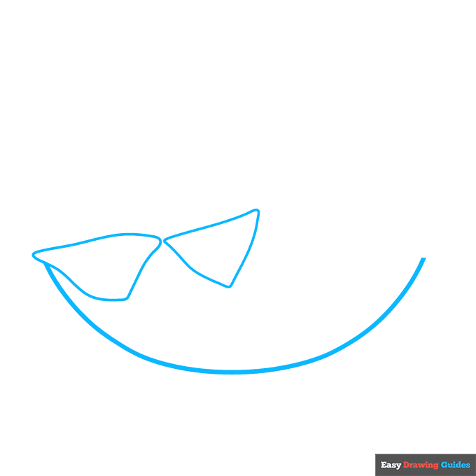 nachos step-by-step drawing tutorial: step 1