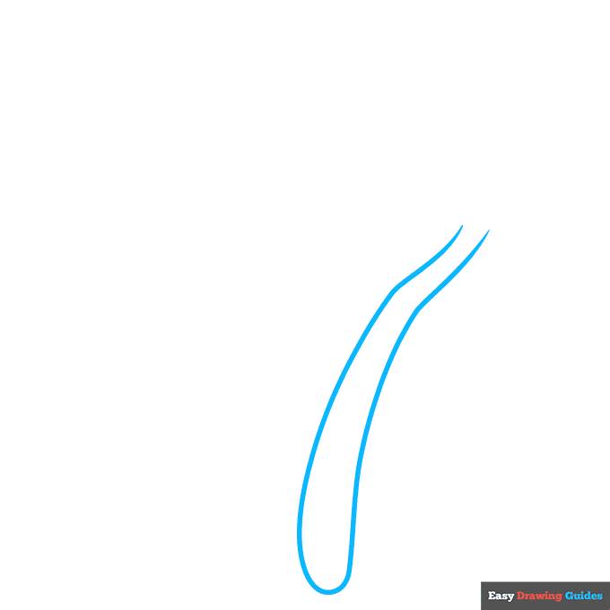 Toothbrush and Toothpaste bank step-by-step drawing tutorial: step 1