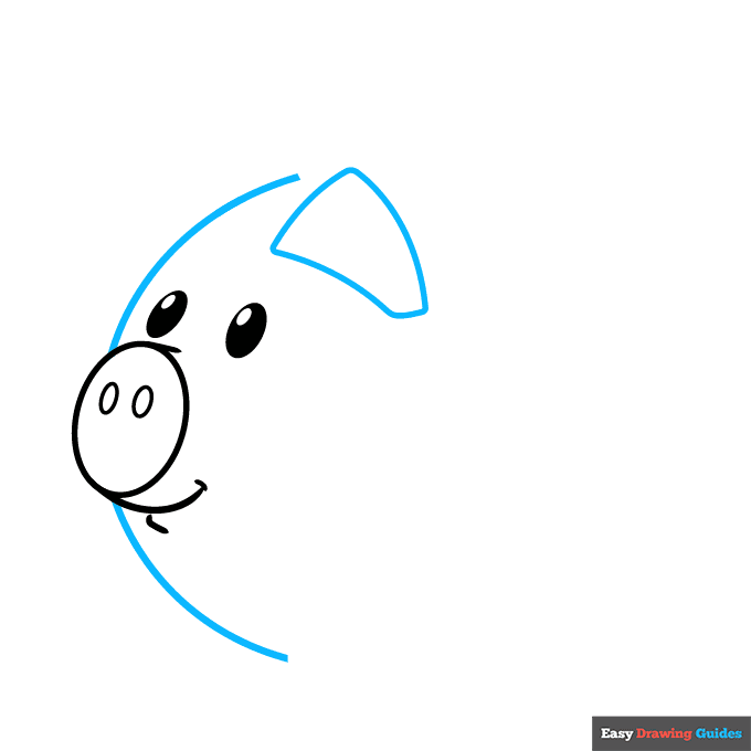 piggy bank step-by-step drawing tutorial: step 3