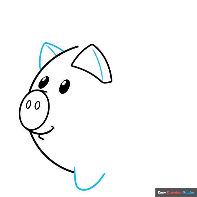 piggy bank step-by-step drawing tutorial: step 4