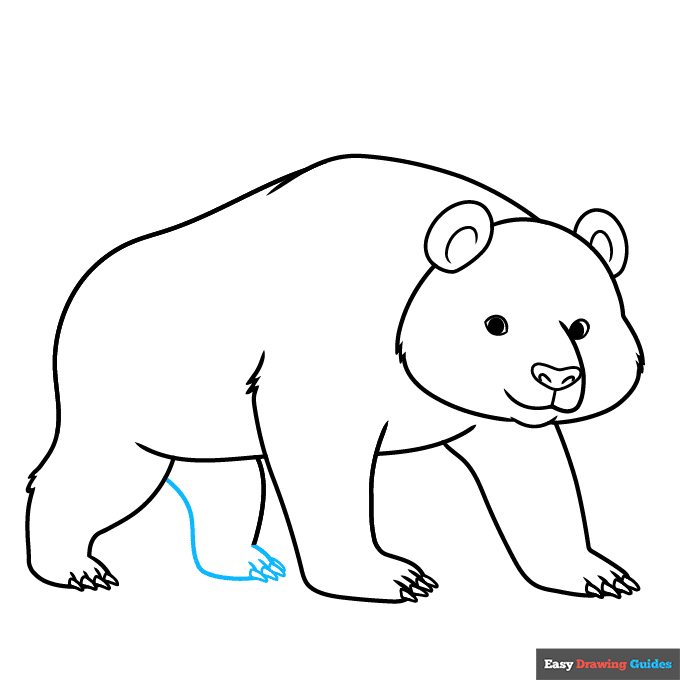 easy realistic panda step-by-step drawing tutorial: step 8