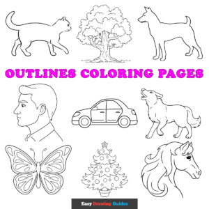 Free Outlines Printable Coloring Pages for Kids - featured image