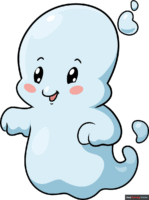 How to Draw a Cute Ghost