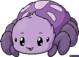 How to Draw a Cute Spider