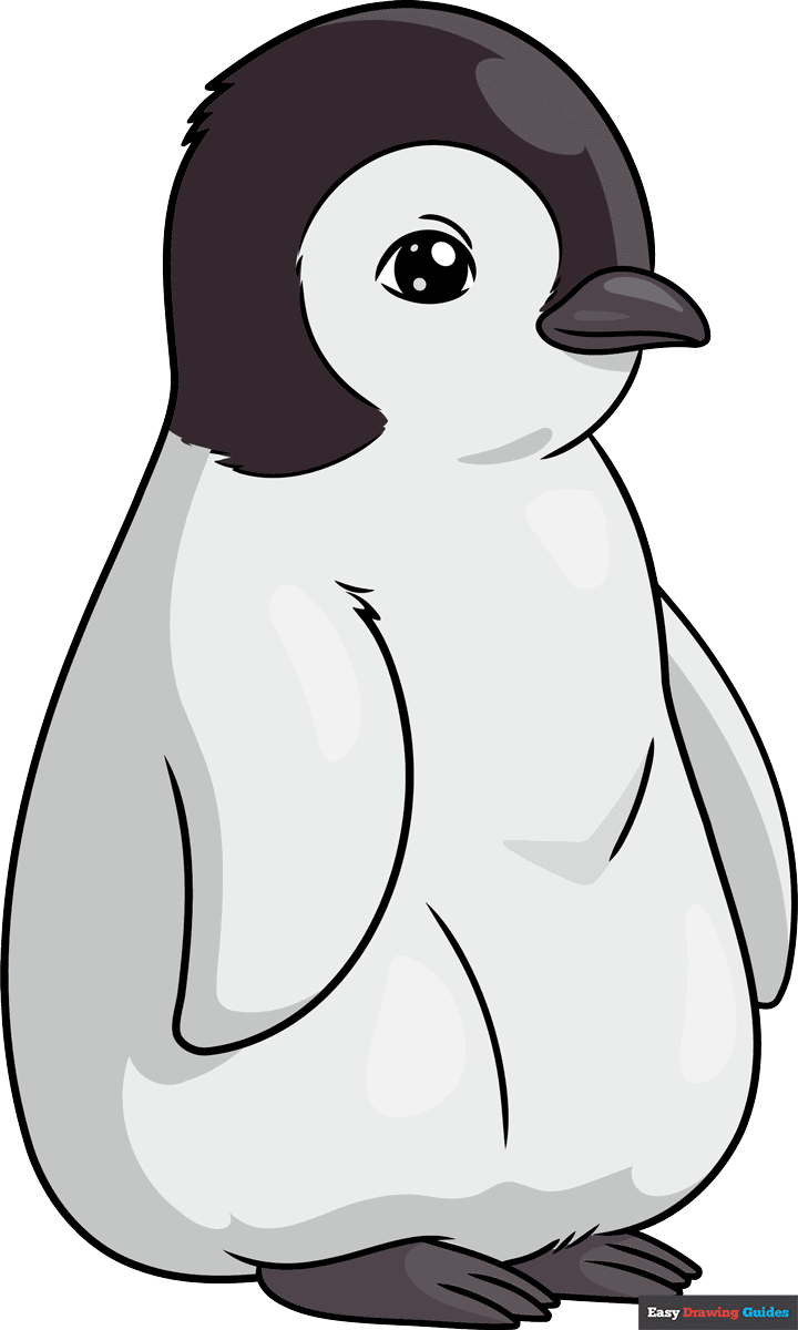 How to Draw an Easy Baby Penguin Featured Image