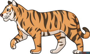 How to Draw an Easy Realistic Tiger Featured Image