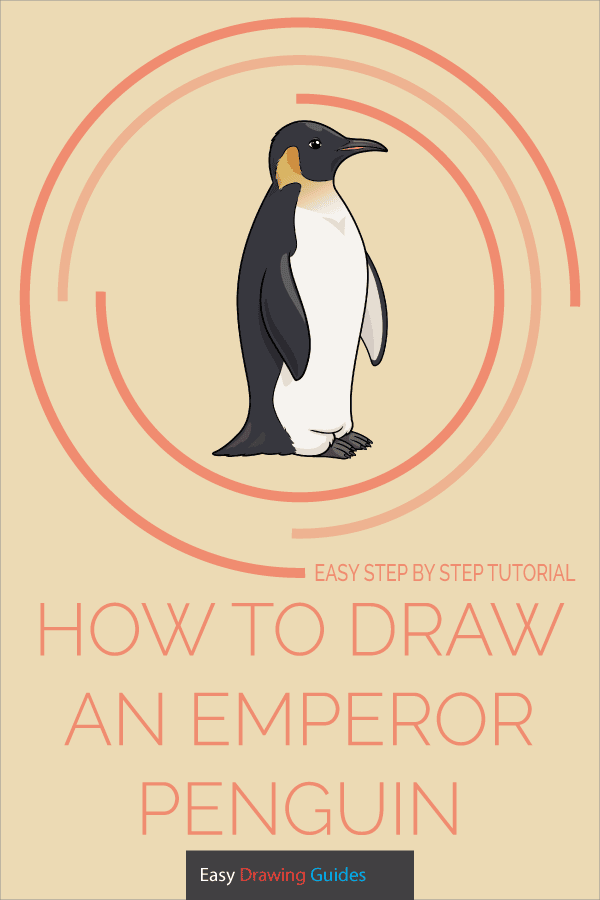 How to Draw an Emperor Penguin Pinterest Image