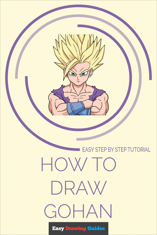 How to Draw Gohan Pinterest Image