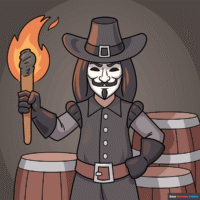 How to Draw Guy Fawkes