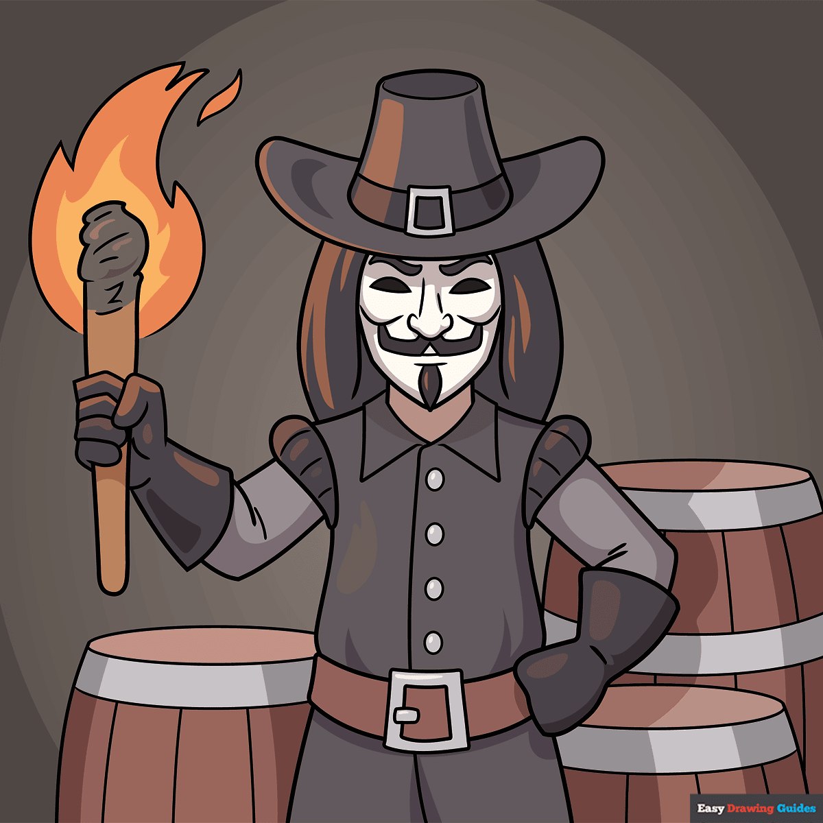 How to Draw Guy Fawkes Featured Image