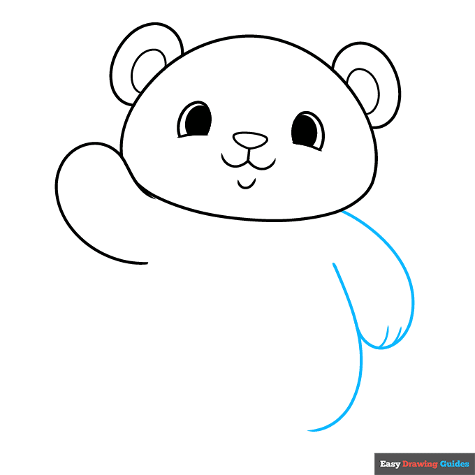 easy panda step-by-step drawing tutorial: step 5