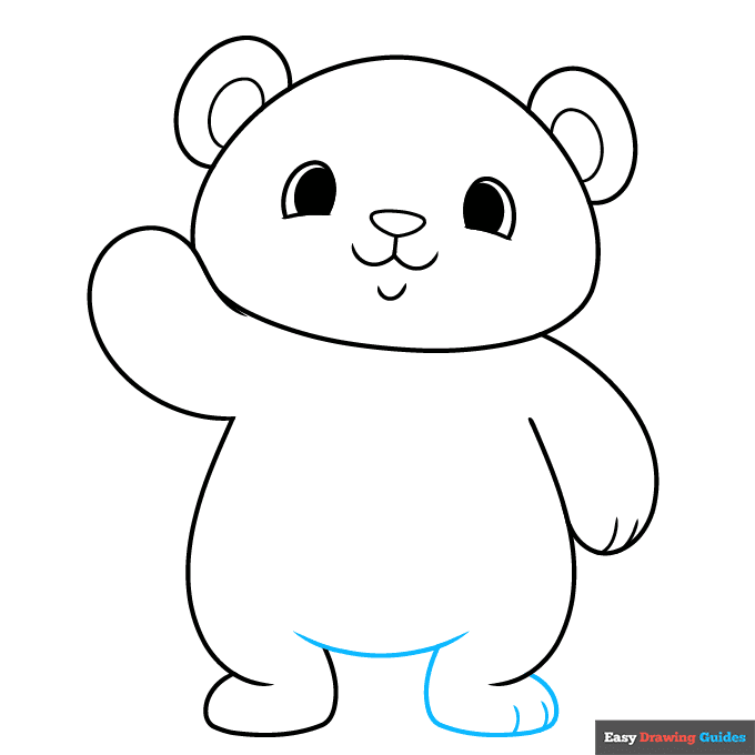 easy panda step-by-step drawing tutorial: step 7
