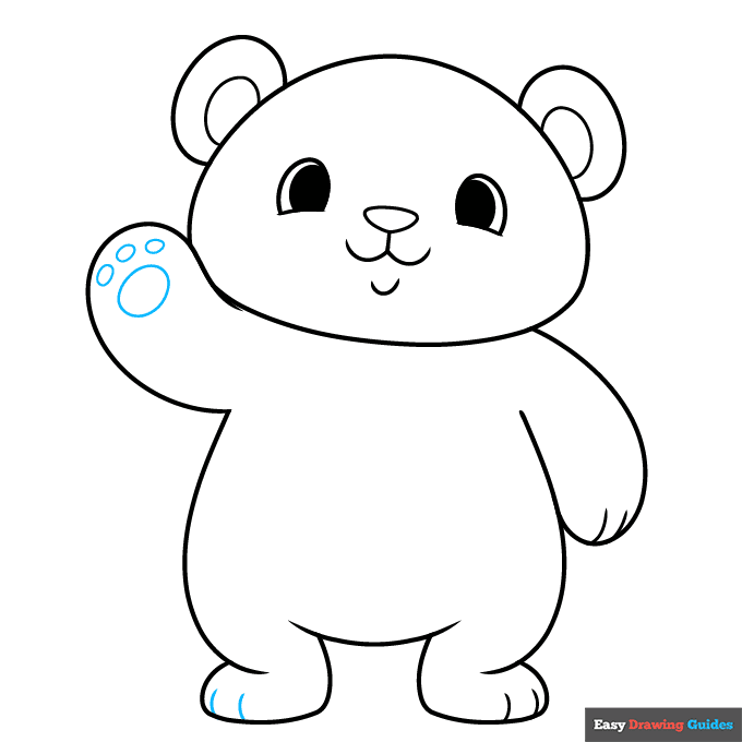 easy panda step-by-step drawing tutorial: step 8
