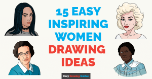15 Easy Inspiring Women Drawing Tutorials for Kids Featured Image