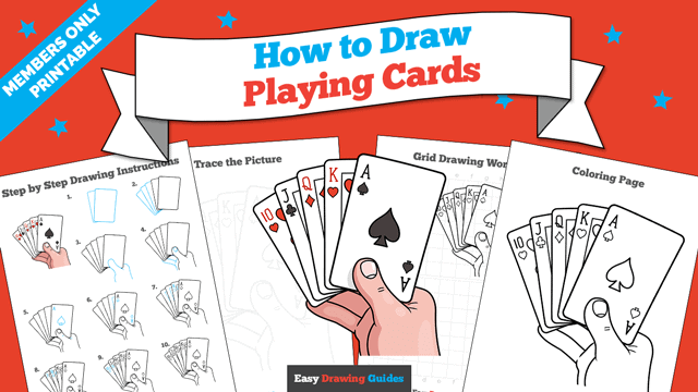 How to Draw Playing Cards Printable Thumbnail