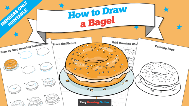 How to Draw a Bagel Printable Thumbnail