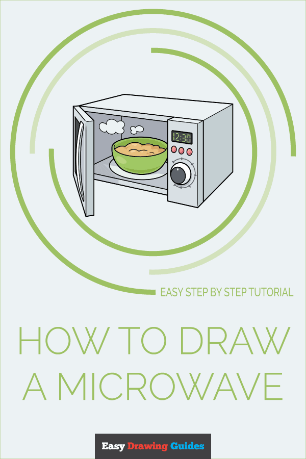 How to Draw a Microwave Pinterest Image