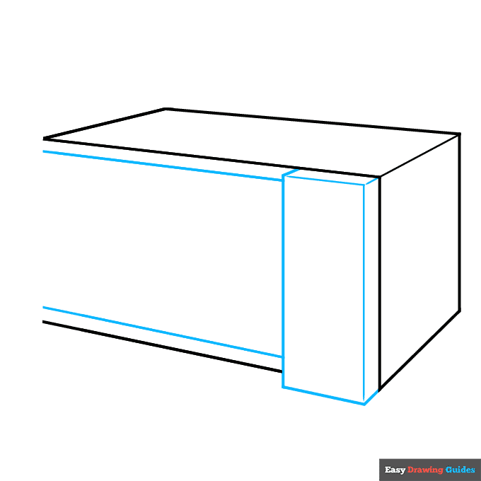 microwave step-by-step drawing tutorial: step 2