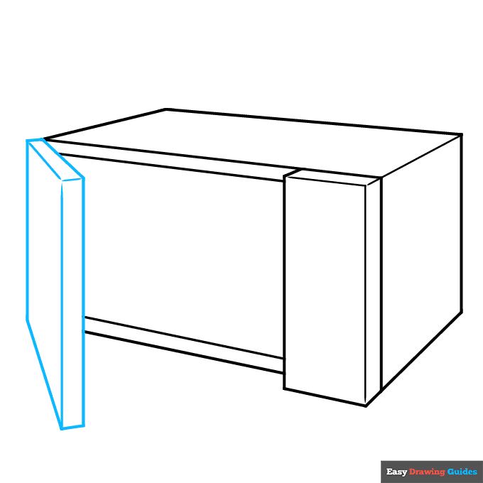 microwave step-by-step drawing tutorial: step 3