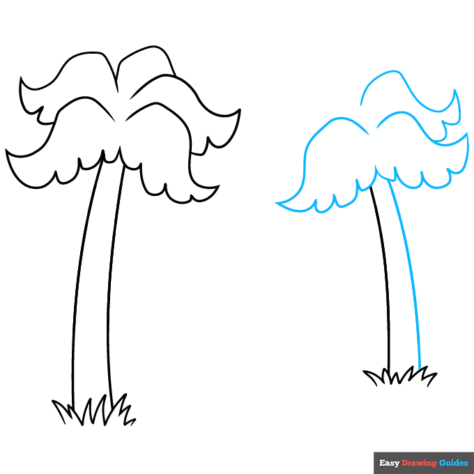 hammock step-by-step drawing tutorial: step 4