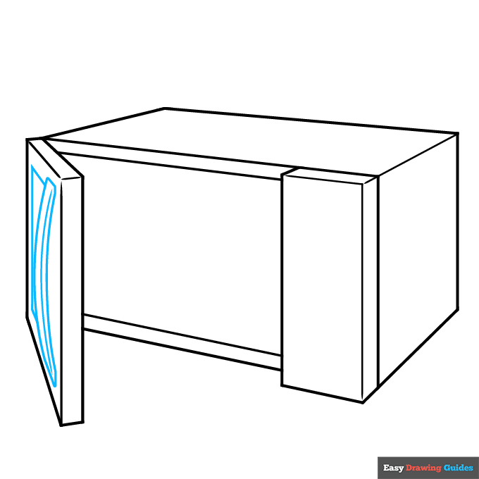 microwave step-by-step drawing tutorial: step 4
