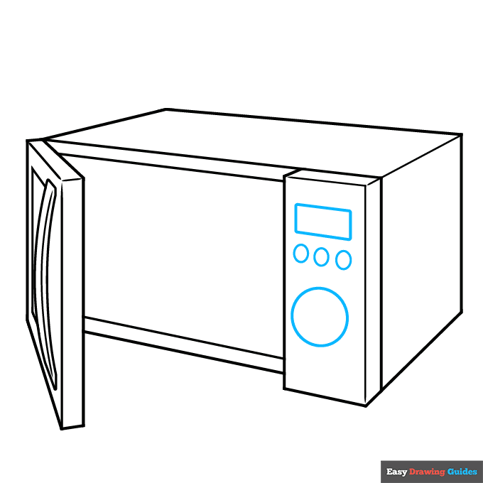 microwave step-by-step drawing tutorial: step 5