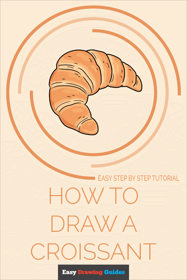 How to Draw a Croissant Pinterest Image