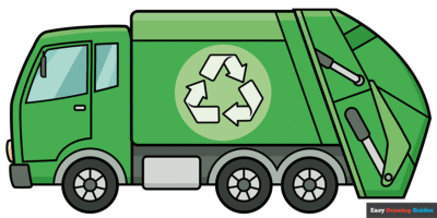 How to Draw a Garbage Truck