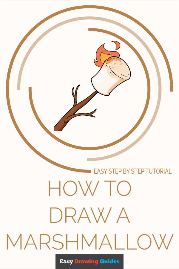 How to Draw a Marshmallow Pinterest Image