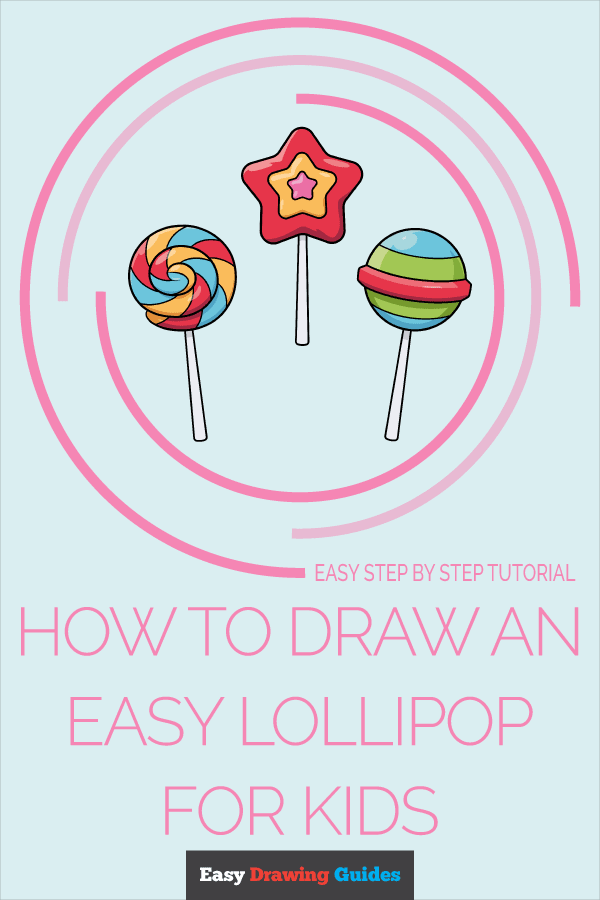 How to Draw ann Easy Lollipop for Kids Pinterest Image