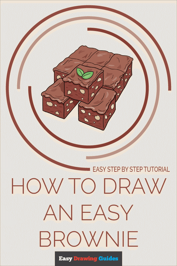 How to Draw an Easy Brownie Pinterest Image