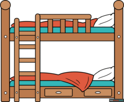How to Draw an Easy Bunk Bed