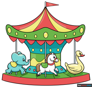 How to Draw an Easy Carousel Featured Image