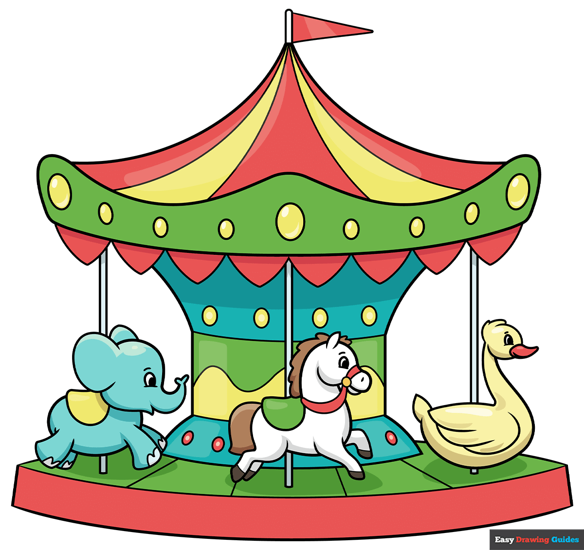 How to Draw an Easy Carousel Featured Image