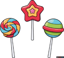 How to Draw an Easy Lollipop for Kids