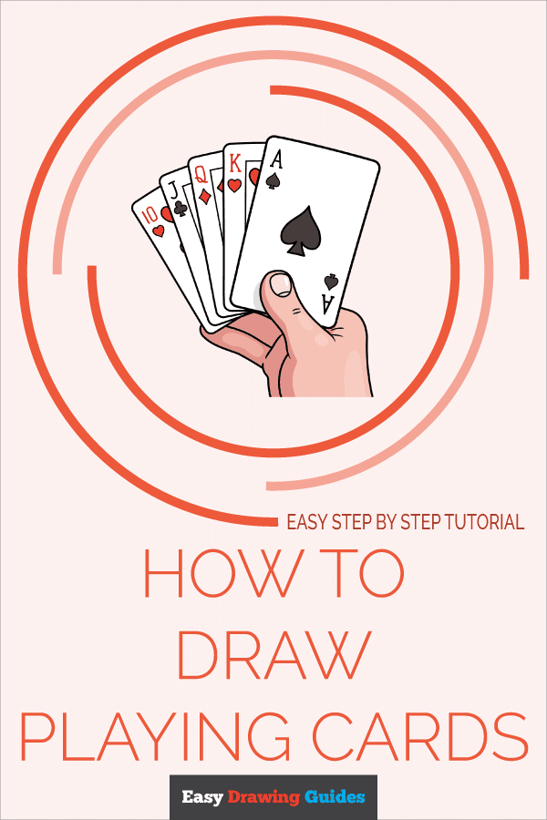 How to Draw Playing Cards Pinterest Image