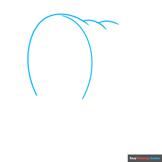 Pioneer Wagon step-by-step drawing tutorial: step 1