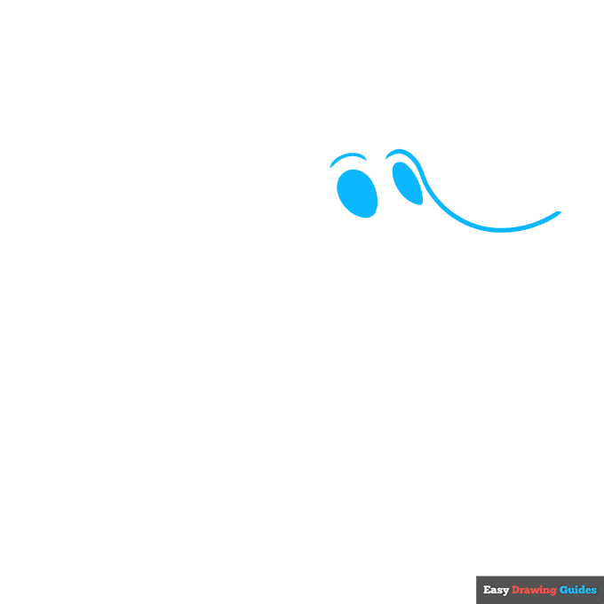 zero from nightmare before christmas step-by-step drawing tutorial: step 1