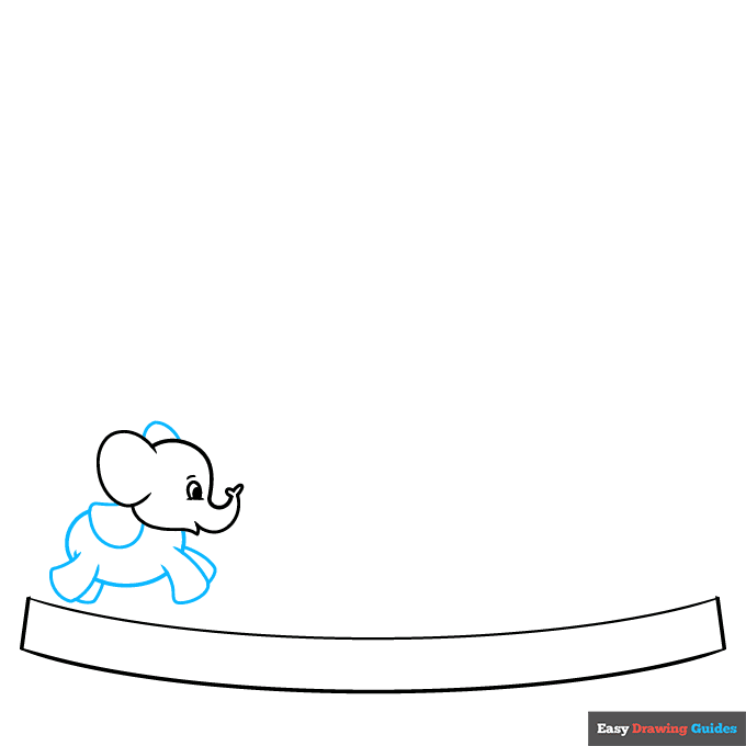 easy carousel step-by-step drawing tutorial: step 2