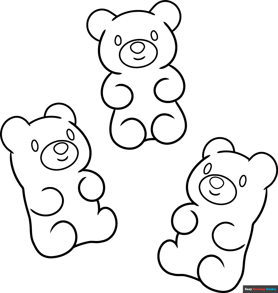 Free printable Gummy Bear coloring page