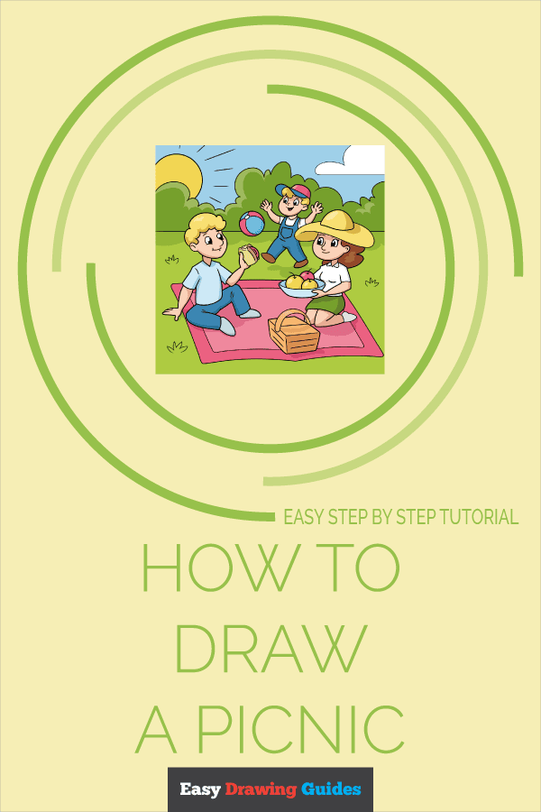 How to Draw a Picnic Pinterest Image