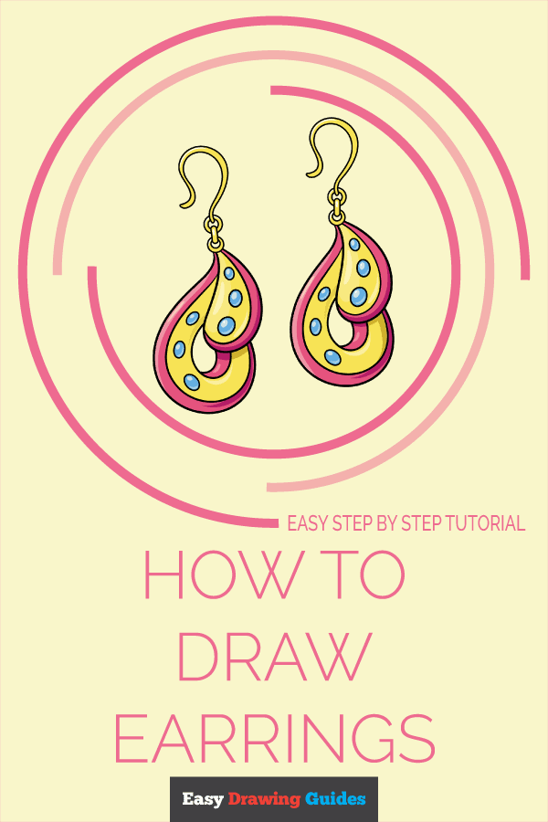 How to Draw Earrings Pinterest Image
