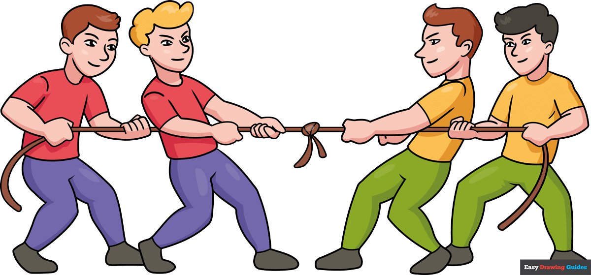How to Draw Tug of War Featured Image