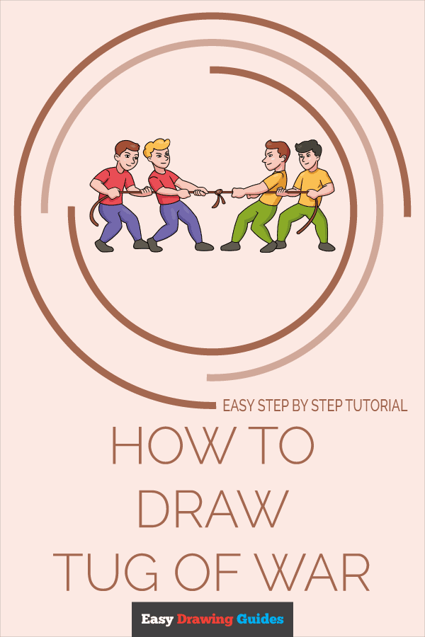 How to Draw Tug of War Pinterest Image