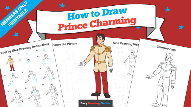 How to Draw Prince Charming Printable Thumbnail