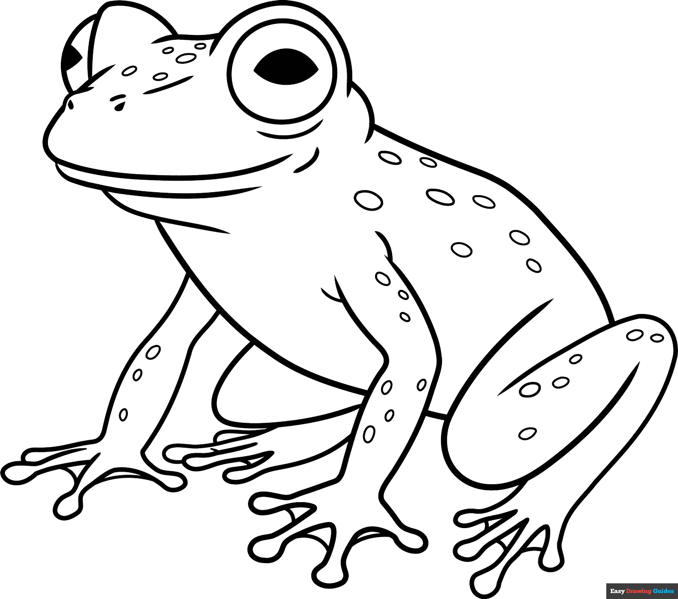 Free printable glass frog coloring page