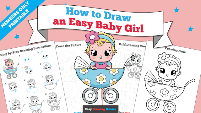 How to Draw an Easy Baby Girl Thumbnail Image