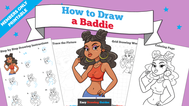 How to Draw a Baddie Pinterest Image